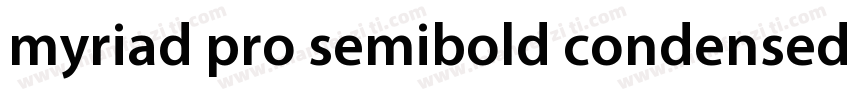 myriad pro semibold condensed字体转换